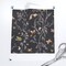 Butterflies Dark Gray Faux Linen Boho Botanical Floral Garden Chinoiserie Insects Custom Printed Fabric by Spoonflower Various Fabrics by the Yard or Fat Quarter
